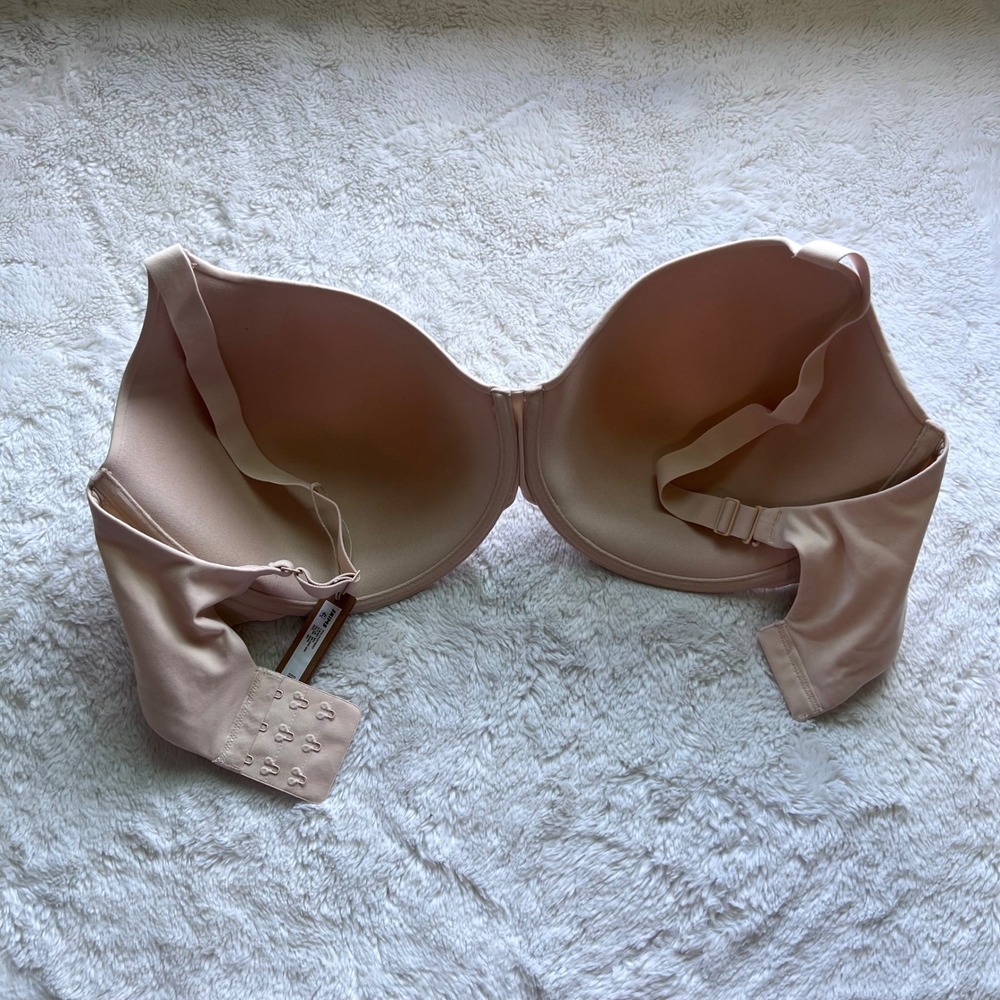 SKIMS Fits Everybody T-Shirt Bra Sand 36H Underwire Molded Cup BR-UWR-2294 NEW - Picture 5 of 10